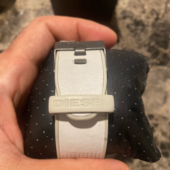 Men's Chronograph Mr. Daddy 2.0 White Leather Strap Watch 57mm - Picture 8 of 16